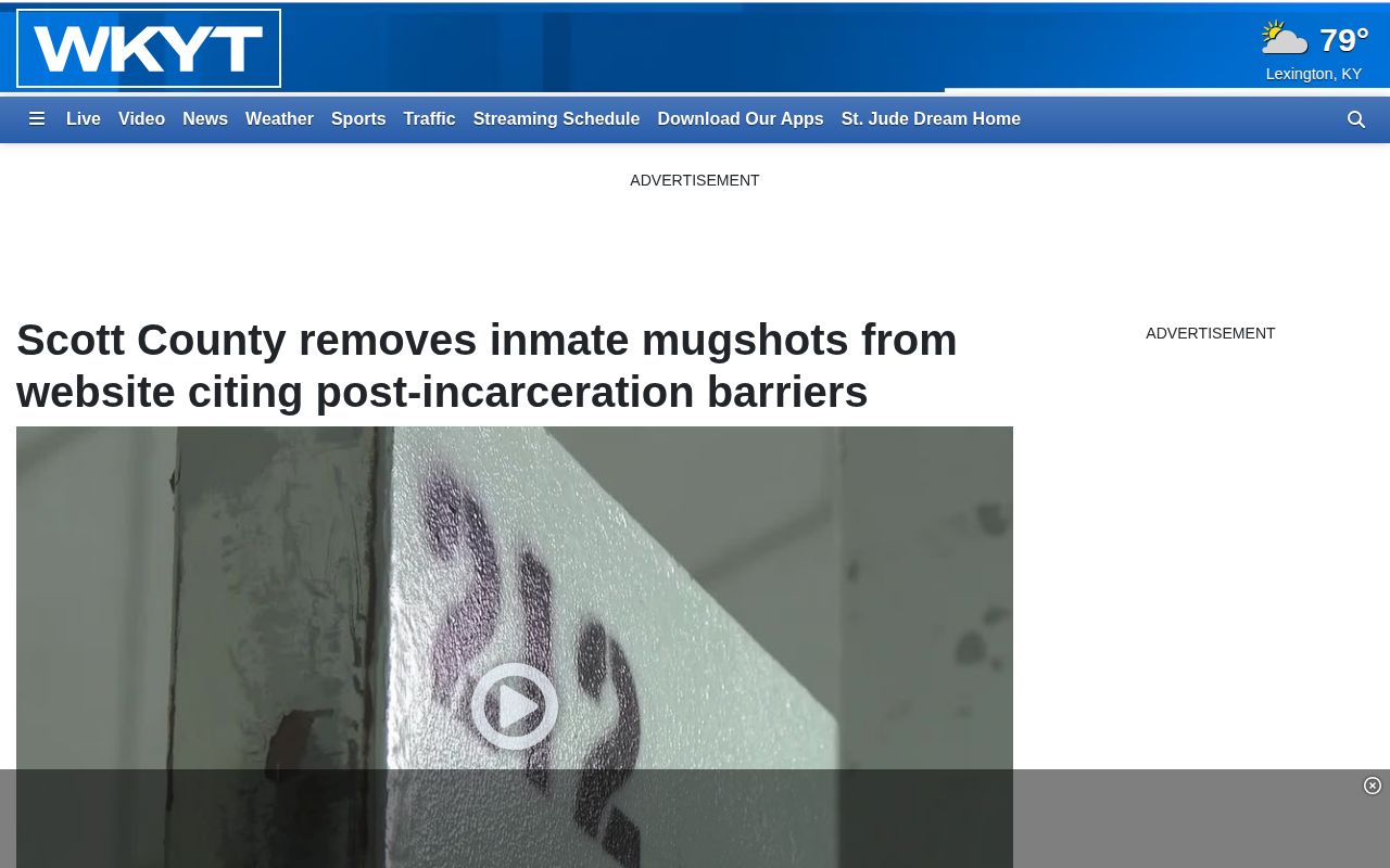 Scott County released inmate mugshot publication policy report